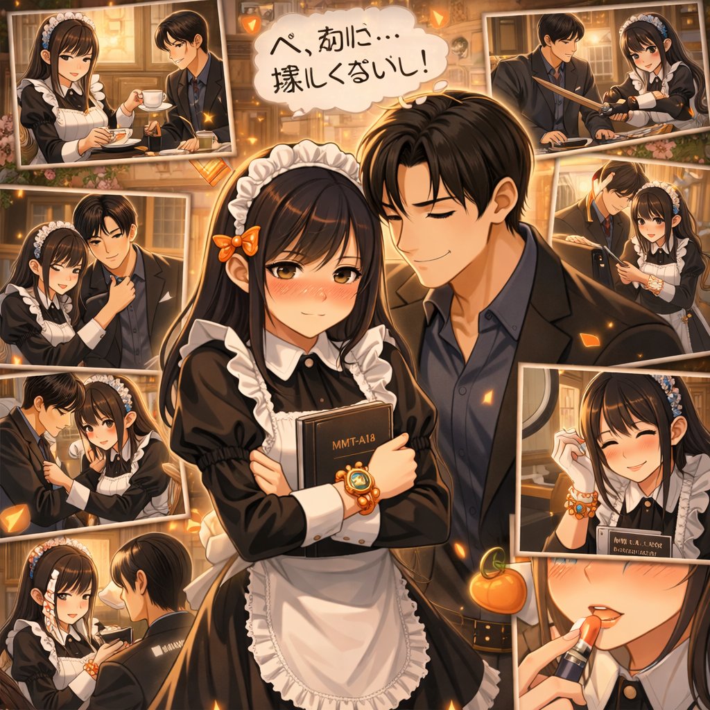 swallow1220's tweet image. うちのメイド達
私がどう扱ってきたか画像化シリーズ
今日はツンデレメイドのツンセリ🤗
ちゃんと嬉しそうにしてて安心しましたw
変な文字になってますが、
べ、別に嬉しくないし！
って言ってますねw
 #うちのメイドさん
 #ChatGPT