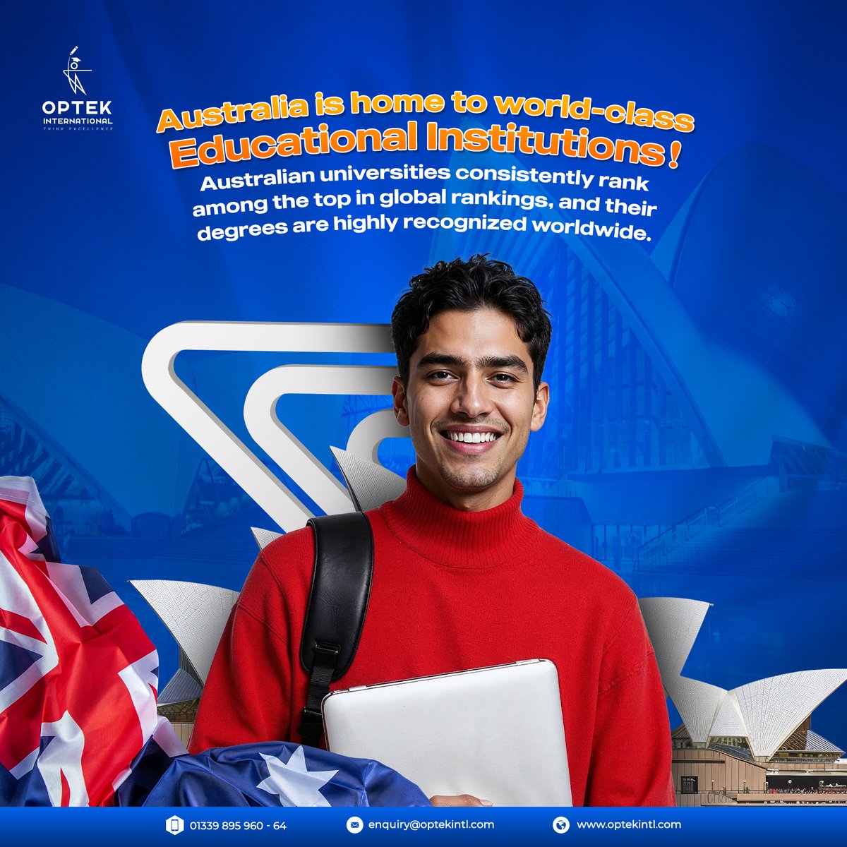 optekintl's tweet image. Get your degree from the best universities in the world!

Choose Australia to fulfill your dream of higher studies. From university choosing to application, you have Optek International by your side.

Book a consultation today!

#optekintl #optekintlbd #optekinternational