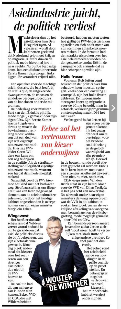 Wat heeft de #VVD in dit nu al mislukte kabinet te zoeken? Een premier met onvoldoende gezag om kikkers binnen de kruiwagen te houden en een rijksbegroting die per dag aftakelt. Dit tiktok-kabinet krijgt niets voor elkaar.