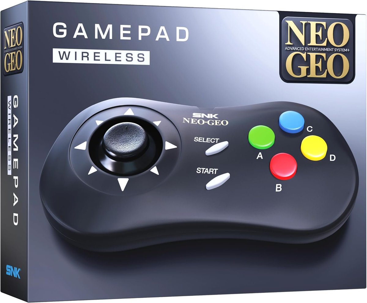SteelbookV's tweet image. Le Gamepad Sans fil (49,99€) pour console NEOGEO AES+ est en précommande chez ⤵️

Amazon : amzn.to/4tcHupu
Micromania : lk.gt/aghId
Cultura : tidd.ly/4cxPuu8

Résumé des consoles, jeux et accessoires disponibles ▶️ steelbookjeuxvideo.fr/console-neogeo… #pub