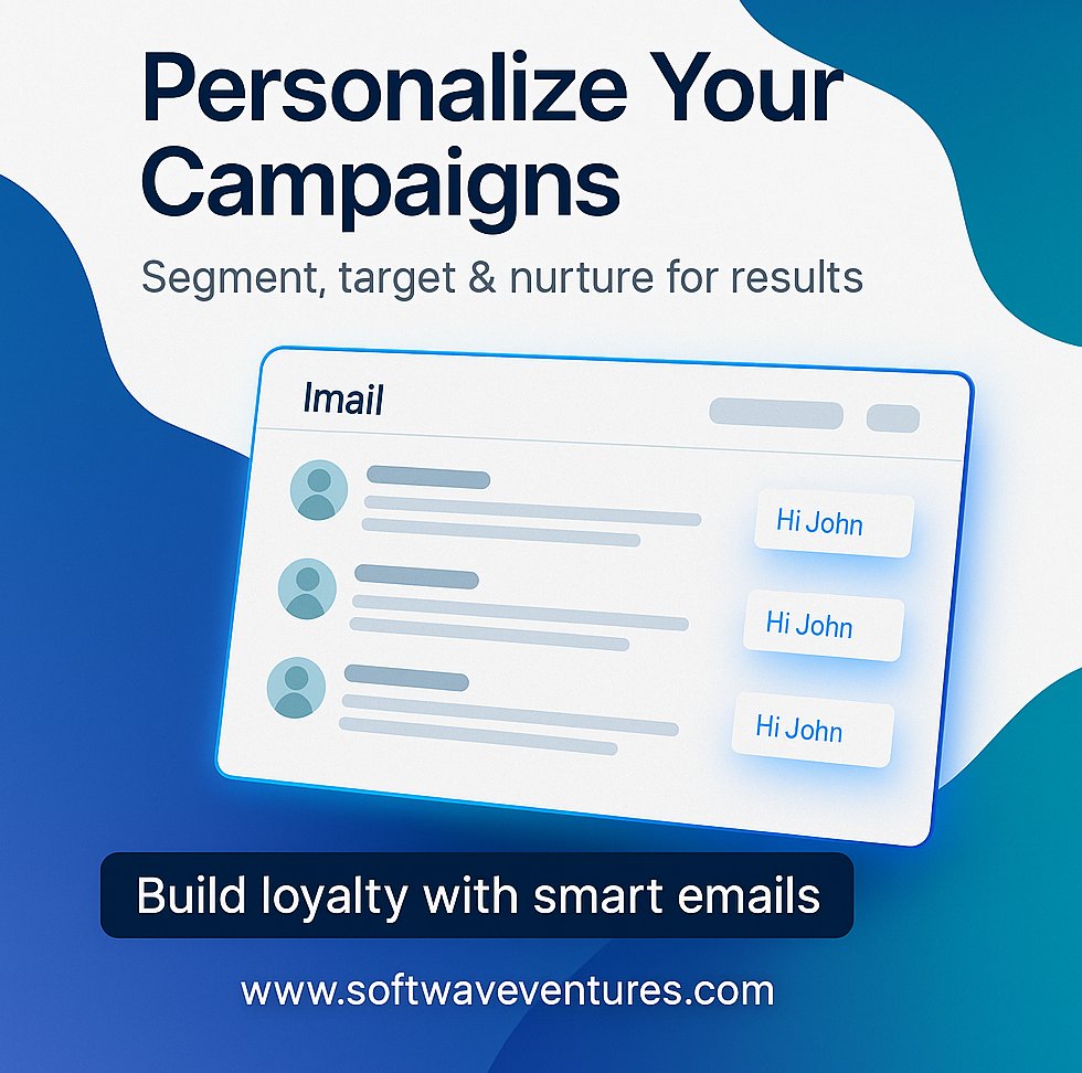 SoftWVenture's tweet photo. Stop sending emails.
Start converting with personalization.
Softwave Ventures 📩

#EmailMarketing #Personalization #MarketingAutomation #Growth https://t.co/EGPIDC2YfQ