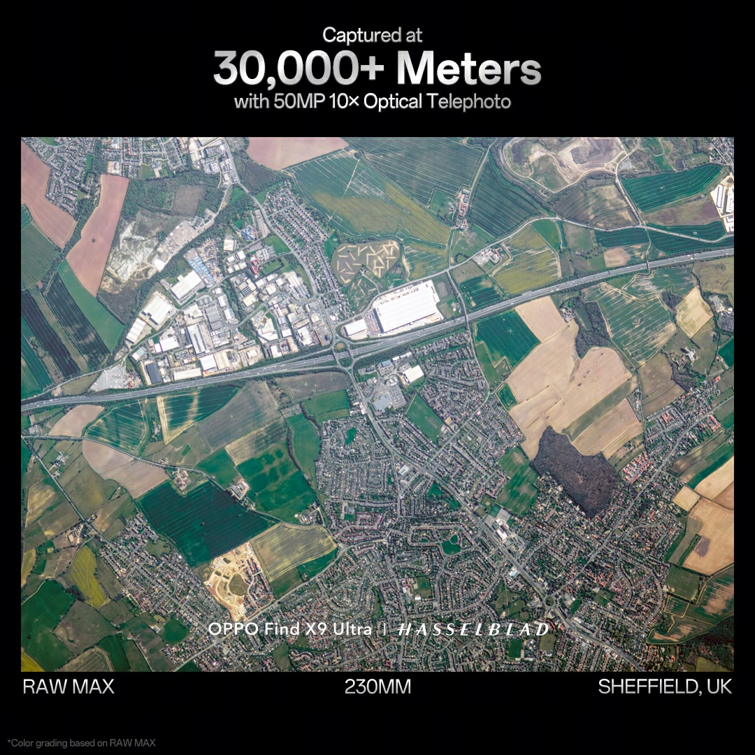 oppo's tweet image. Zooming in all the way from space 🌍 Happy #EarthDay!

📸: (IG) sentintospace #OPPOFindX9Ultra

#EarthDay2026 #YourNextCamera