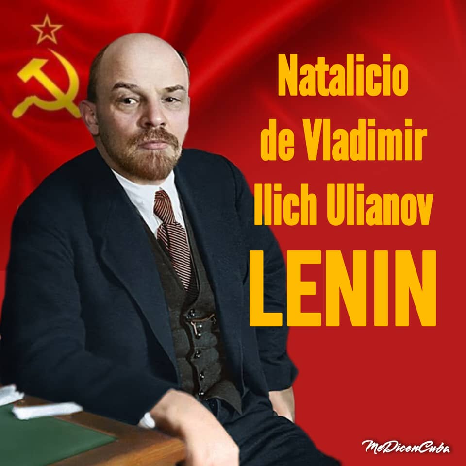 Efemérides de este 22 de abril. #Cuba
📍1870 Natalicio de Vladímir Ilich Lenin
📍1972 Es fundado el Parque Lenin, espacio ecológico de la capital cubana donde la familia tiene la posibilidad de estar en contacto directo con la naturaleza.
#CubaViveEnSuHistoría