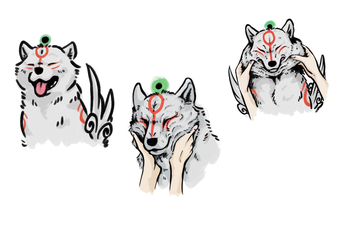 SchwarzWehrwolf's tweet photo. ポアっとした顔
#大神20th #大神 #Okami https://t.co/ZUHIb0p6pl