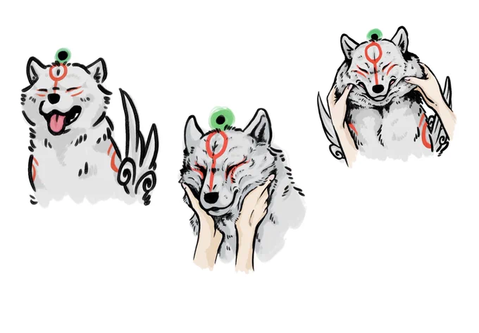 ポアっとした顔 #大神20th #大神 #Okami