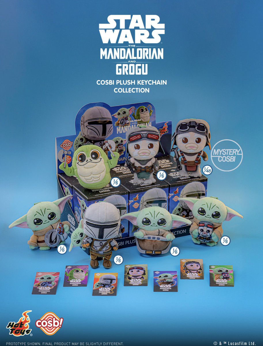 Check out The Mandalorian & Grogu Cosbi Plush Keychain Collection