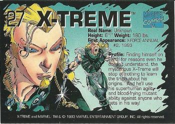 AustinGorton's tweet photo. 027 - X-Treme
Seems apt that this is the last card of the "set."
Nary a hint of "Adam X" to be found!
Scans via @tradingcarddb
#TradingCardADay #93A #XForce #AdamX #XTreme #TonyDaniel https://t.co/f3K9IW3njh