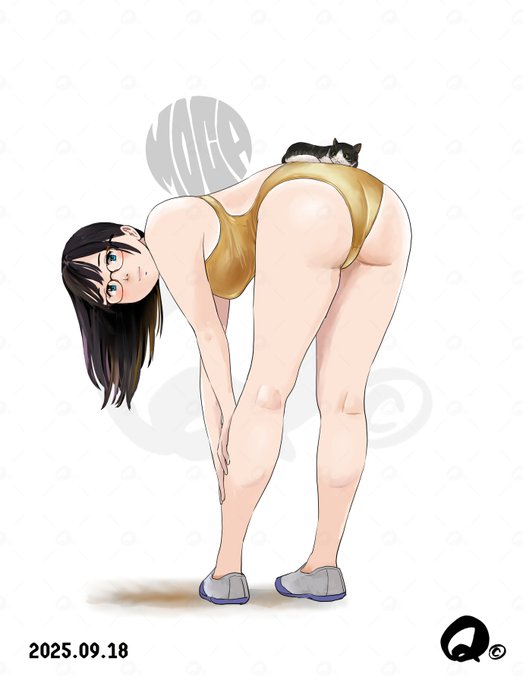 #なんの脈絡もなく水着イラストを再掲して最近フォローしてくれたフォロワーを怖がらせましょう 
あまり再掲していないやつです💦 