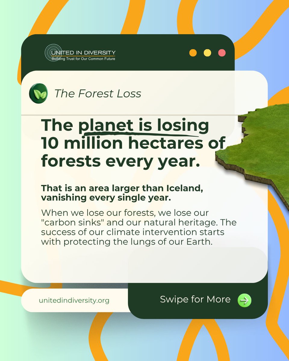 uidindonesia's tweet image. The facts are a wake-up call for our collective consciousness: 
🌳 We lose 10 million hectares of forest annually
🛡️ Biodiversity is our shield; 
🦋 One million species are currently at risk of extinction, threatening the very web of life.
#UID
