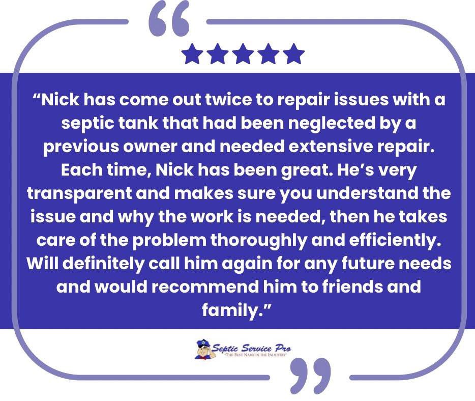 SepticPro's tweet image. Thankful for another 5 star review from our customers! 

⭐️⭐️⭐️⭐️⭐️

#testimonialtuesday