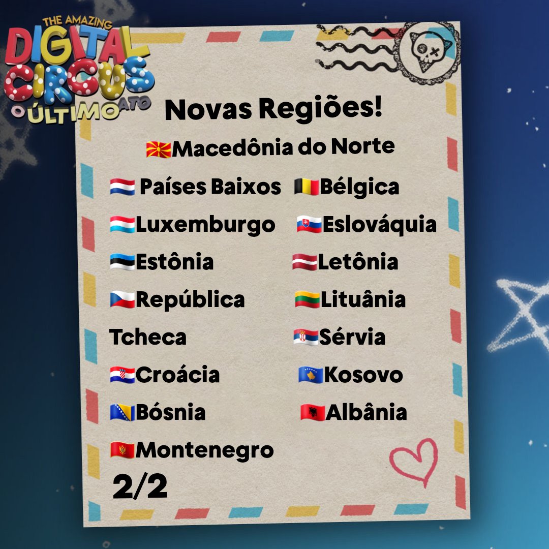 TADC: The Last Act ESTÁ CHEGANDO À EUROPA!!

Exibições adicionadas em:
- Reino Unido 🇬🇧
- Irlanda 🇮🇪
- Espanha 🇪🇸
- Alemanha 🇩🇪
- França 🇫🇷
E MAIS!!!! 🇵🇹 🇨🇭 🇳🇴 🇫🇮 🇵🇱 🇦🇹 🇸🇪 🇩🇰 🇮🇸 🇮🇹 🇲🇰 🇳🇱 🇧🇪 🇱🇺 🇸🇰 🇪🇪 🇱🇻 🇨🇿 🇱🇹 🇭🇷 🇷🇸 🇧🇦 🇽🇰 🇲🇪 🇦🇱

A pré-venda de ingressos começa em 29 de abril.
