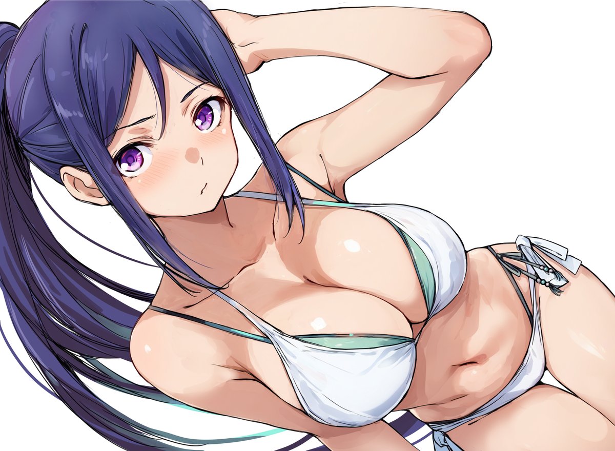 #なんの脈絡もなく水着イラストを再掲して最近フォローしてくれたフォロワーを怖がらせましょう
※c107・果南イラスト本収録 