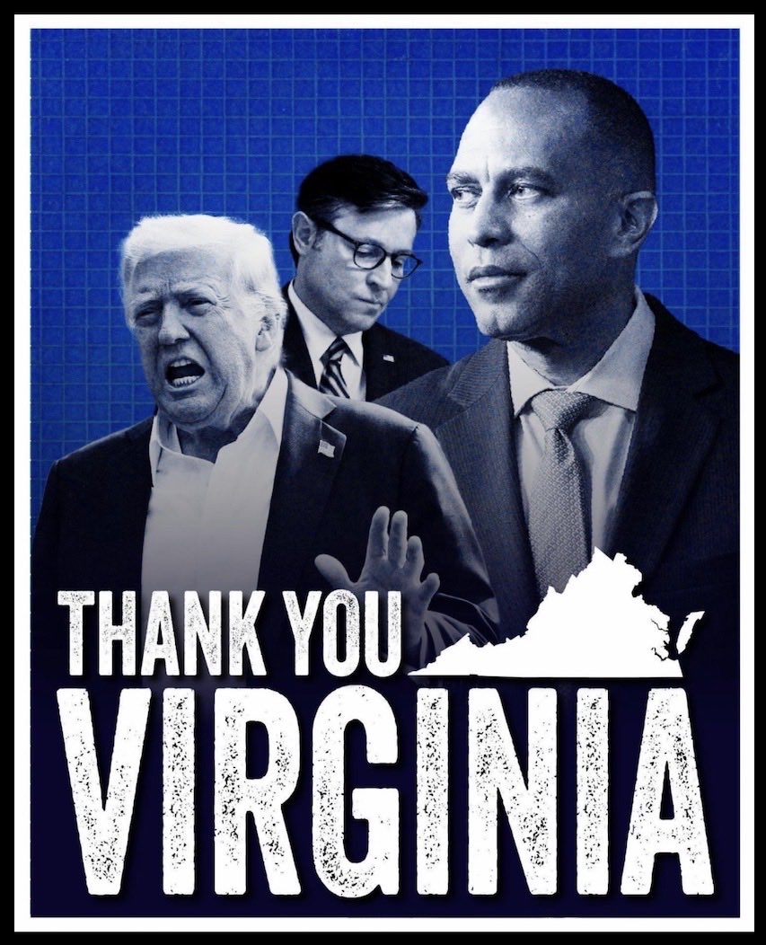 kangaroos991's tweet image. Thank you Virginia! You've shown HOW
it's done, now 'decent' Americans have
an opportunity to make it a #BlueWave in November? 👍

Drop a 💙 to show your appreciation for their fantastic voter turnout to 'protect'
#Democracy! 🙏💙

#VoteAllGOPOut
Cr: @HakeemJeffries #VoteBlue 💙