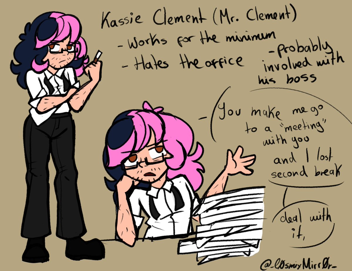 0___Mizza___0's tweet photo. Office Au https://t.co/a7TcuIdpUA
