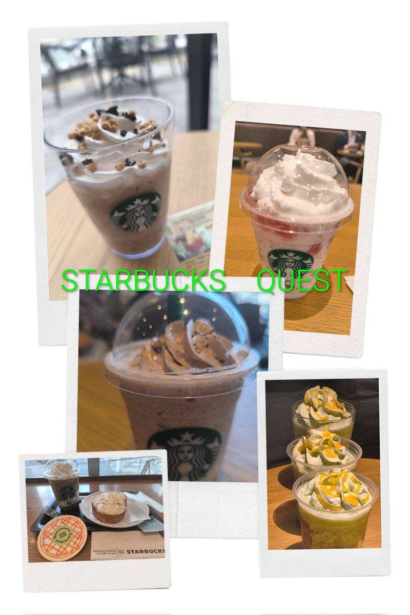 hanapanda0's tweet photo. STARBUCKS　QUEST
コンプリート🤩
新店、路面店、駅隣接店…美味しかったし楽しかった🤤 https://t.co/HHj2JrxQpB