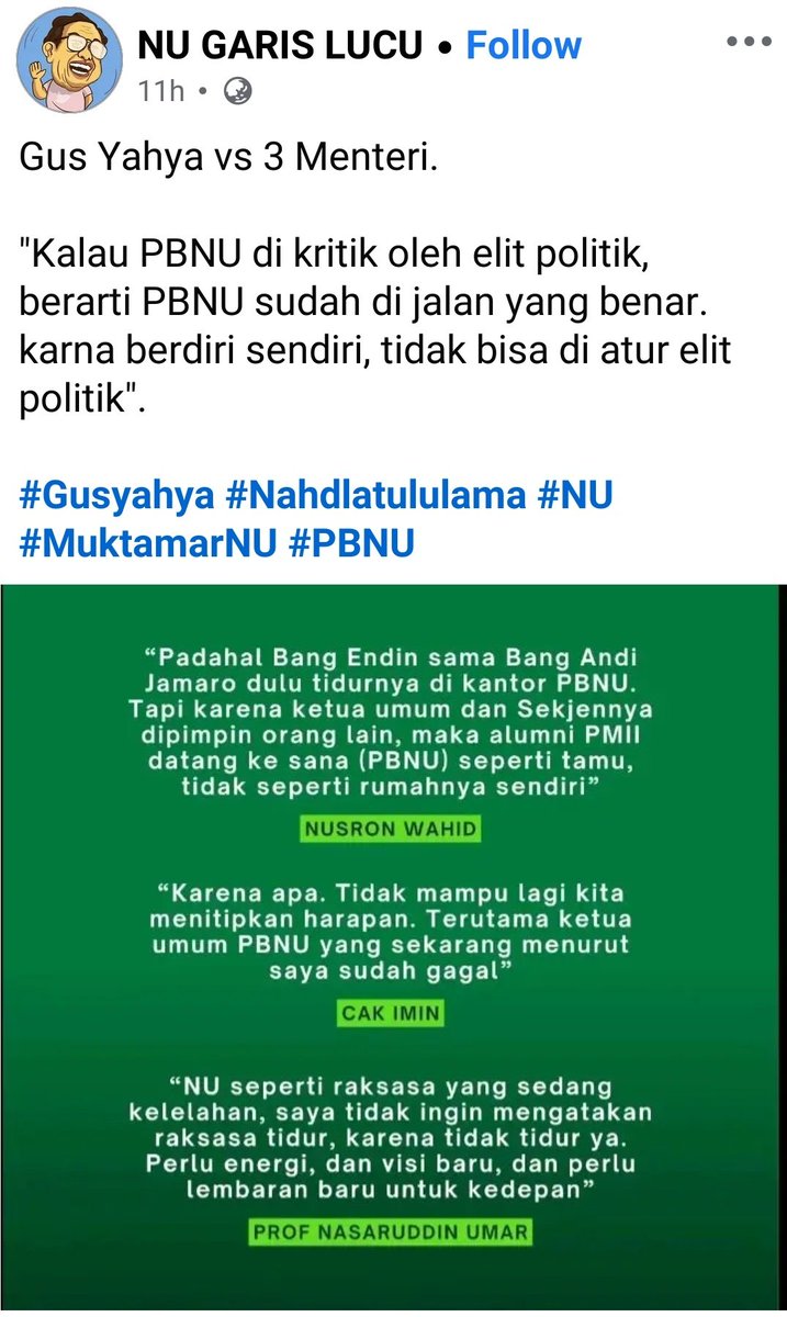 AhlulQohwah's tweet photo. Kalau jalannya dianggap kurang benar, menteri 3 itu harusnya cukup serlok saja. Biar kembali ke jalan yg benar.

Kecuali memang tujuannya lain https://t.co/yLFkJzlN71