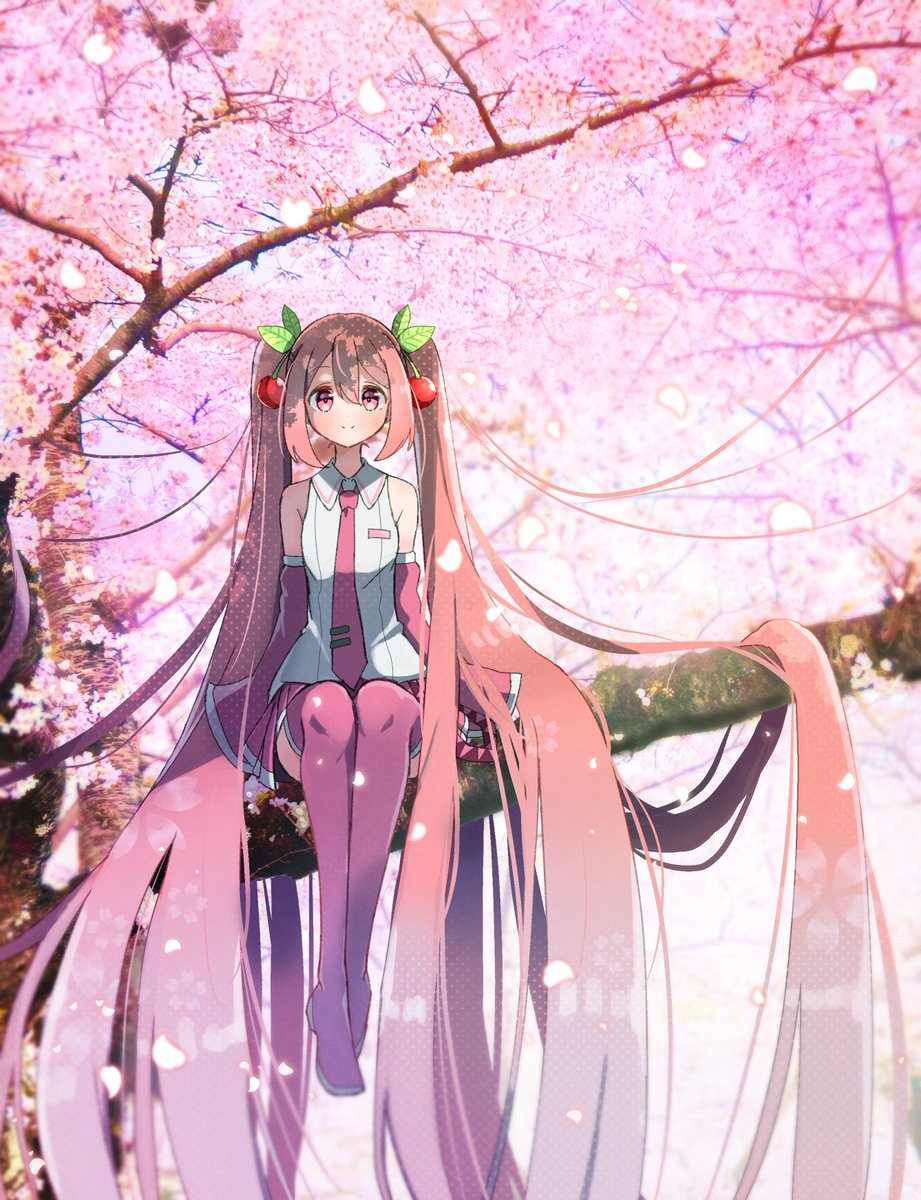 nkewo3277's tweet photo. 桜の妖精
＃初音ミク
＃桜ミク https://t.co/lf0dZXaUD3