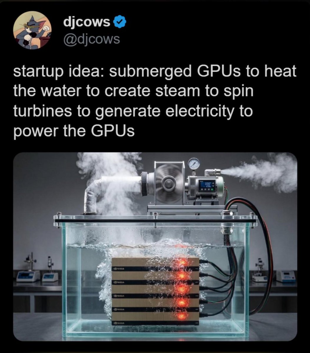 ThePhysicsMemes's tweet image. Infinite energy + power production by steam combo #sciencefiction