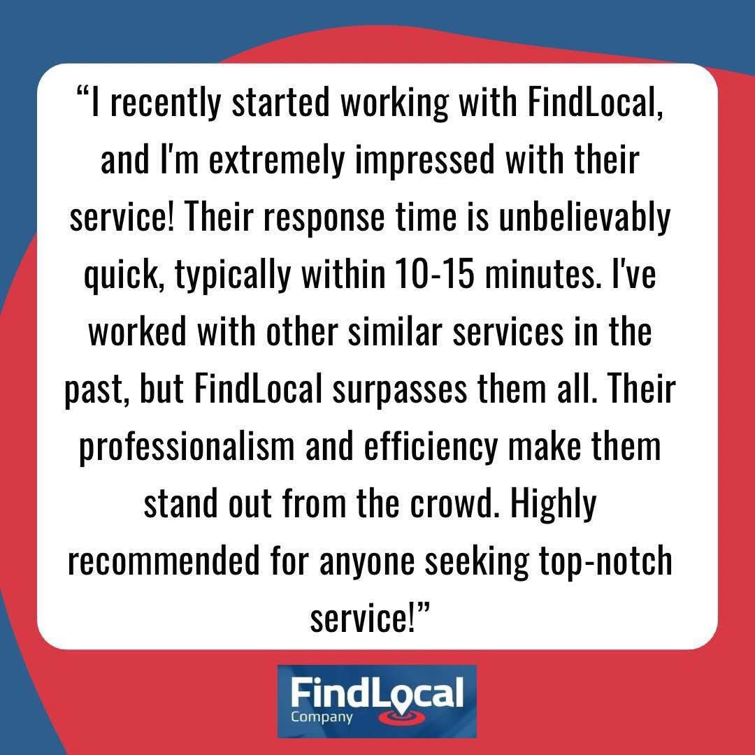 FindLocalCo's tweet image. ⭐️⭐️⭐️⭐️⭐️

We appreciate our clients taking time to write such great reviews of Find Local Company!

#testimonialtuesday #findlocalcompany