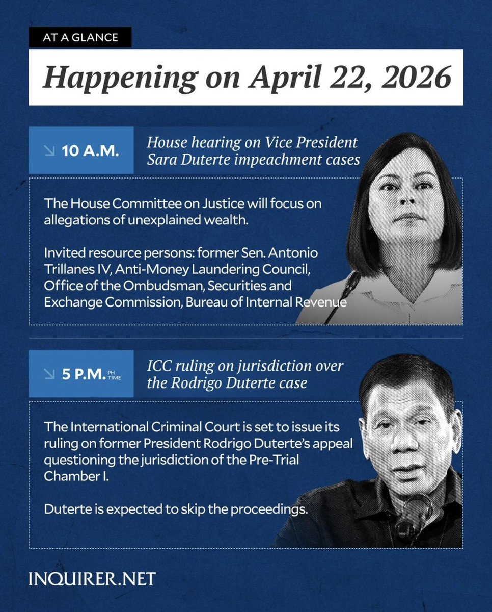 PANAGUTIN ANG MGA DUTERTE! 

HAPPENING TODAY:
