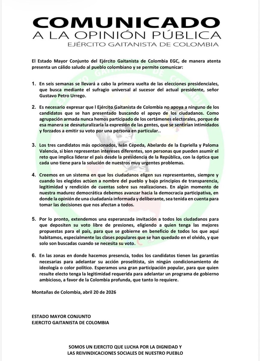 Gaitanistas por el pueblo tweet media