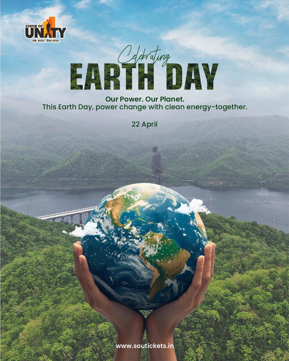 souindia's tweet image. More than a destination—it’s a commitment to nature.
 This Earth Day, experience Ekta Nagar, where the legacy of the Statue of Unity meets sustainability.  Our Power. Our Planet. Let’s change power with clean energy—together.

#EarthDay  #GoGreen  #GreenFuture #StatueOfUnity