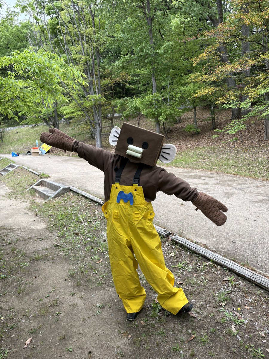 手漕ぎボート@阪大坂の予行演習中。