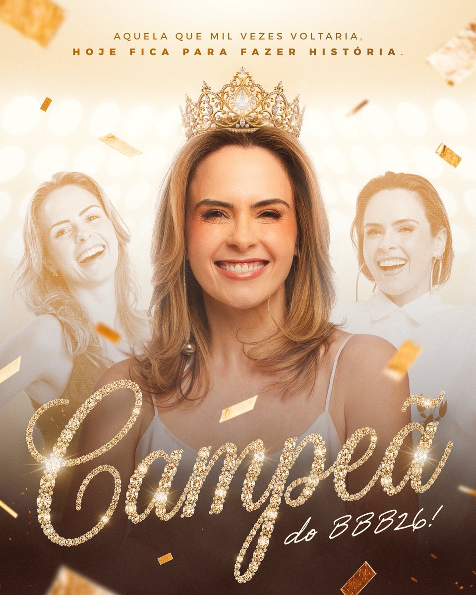 bbbtoxicoo's tweet photo. Olha elaaaaa!!! A protagonista finalmente buscou a coroa 👑 de 2016 que tiraram dela!!! ❤️❤️❤️❤️ Muito obrigado por essa edição histórica @anapaularenault !! #bbb26 #AnaPaulaCampeã https://t.co/ObCAkfqUKS