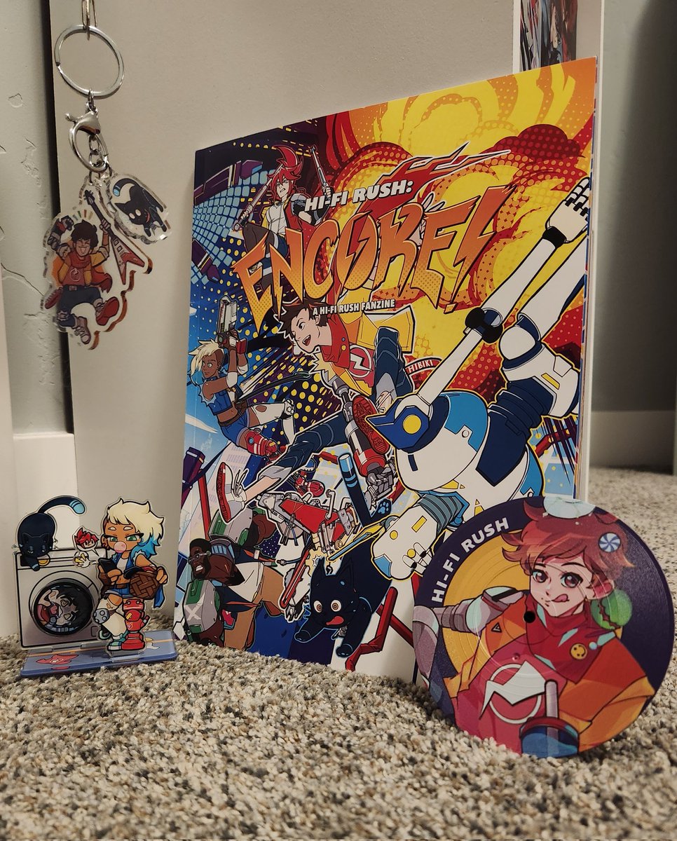 TheDeadpoolian's tweet photo. Got my Hi-Fi Rush fanzine in the mail! Thank you @HFR_ENCORE for getting this out into the world despite all the complications you faced! So much great art and cool extras. 🥰

Hi-Fi Rush is one of my favorite games ever! Play it, everyone! https://t.co/D6Eno6T23a