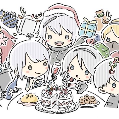 hiruzen15a9's tweet photo. NieRシリーズ16周年おめでとうございます✨これからもずーーっと大好きです！
過去絵で申し訳ないですが集合絵でお祝いさせてください。今年度誰よりも早いであろうクリスマスパーティ https://t.co/bOAmO6QwOy