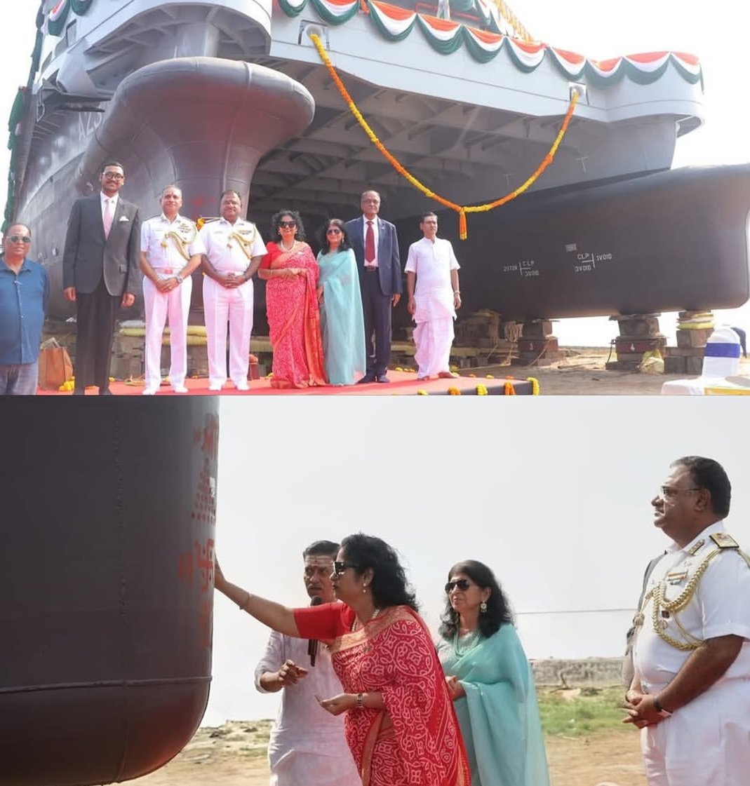 vishal1ydv's tweet image. Indian Navy launches 4th diving support craft DSC A23 at Titagarh shipyard in Kolkata. @IndiannavyMedia @makeinindia #navy #support #india #indiannavy