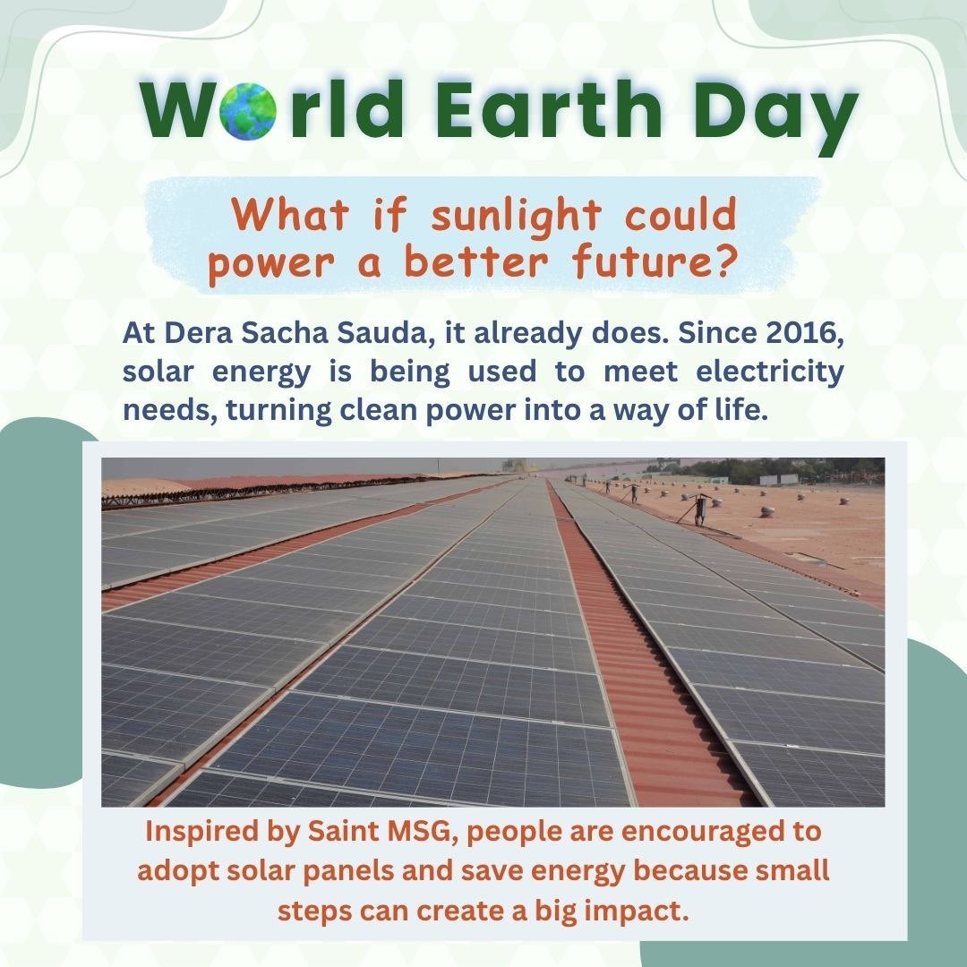 mnvir_36's tweet photo. It is important to protect the earth to live safely. Saint Dr Gurmeet Ram Rahim Ji guide to protect the earth by do tree plantation, cleanliness drives and so on and many of volunteers follow it and moving steps towards saving our planet. #WorldEarthDay https://t.co/tU9PgWGgsW