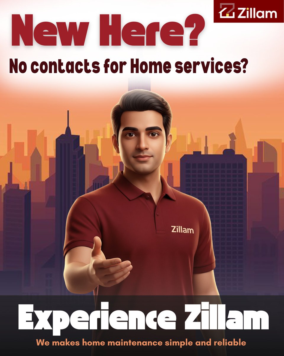 zillamapp's tweet image. New place? No contacts? No worries. 🤝
Zillam connects you to trusted home service experts instantly—simple, fast, and reliable.

#Zillam #EasyLiving #BookServices #KeralaLife #OnDemandHelp