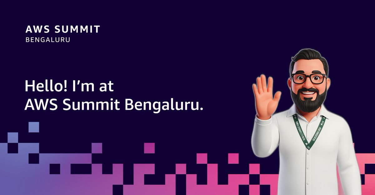 TechwithSunil's tweet photo. Greetings from AWS Summit Bengaluru! I’m immersed in live discussions on cloud, innovation, and digital transformation. Top experts and sessions are delivering ideas that will shape our future. I’m eager to absorb, apply, and pass on these insights.

#AWSSummitBengaluru https://t.co/JkiEmWBATd