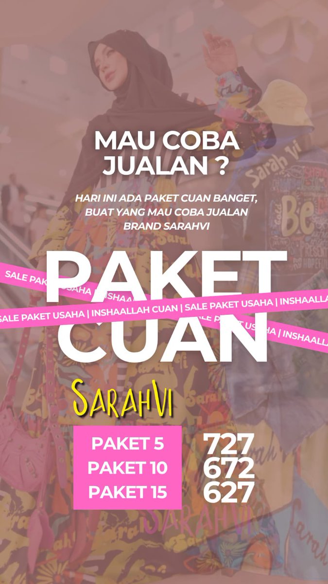 Hanumsarahvi's tweet photo. Assalaamu 'alaikum warahmatullaahi wabarakaatuhu 

Kakak2... Promo kita hari ini. 
PO Sarahvi outlet dan addictedayesha 
Paket cuan untuk dijual kembali 

Untuk info hub HaNuM 0812-9595-111 😊 https://t.co/AhUnFpM9c8