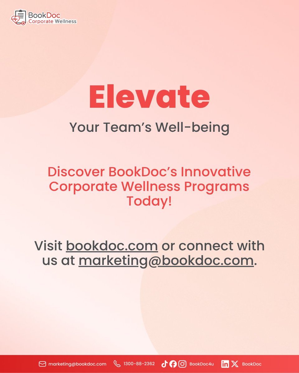 BookDoc's tweet photo. We are excited to announce our partnership with @myMRANTI  in launching a Corporate Wellness Programme aimed at enhancing employee well-being through engaging and accessible health solutions.

Learn more about our corporate wellness programmes at https://t.co/9Vf8X63E01. https://t.co/Y0IAnYByXS