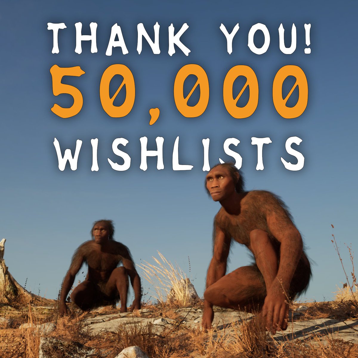 Primal_Survial's tweet image. Primal Survival hits 50,000 wishlists!
Thank you all for the support!

#indiegame #gamedev #indiegamedev #WishlistWednesday #steam