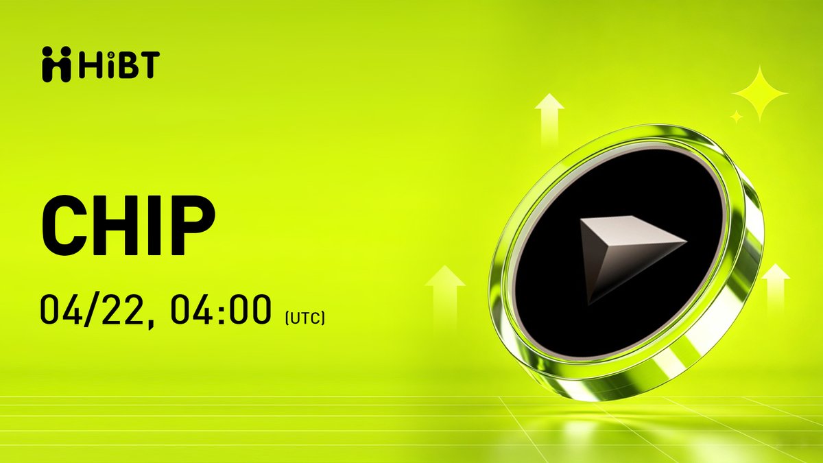 HIBTGlobal's tweet image. 🚀 $CHIP (CHIP) will soon be listed on #Hibt @USDai_Official

🔥 Pair: CHIP/USDT
💼 Network: ARB

⏰ Trade: hibt.com/trade/CHIP-USDT
✍️ Details: support.hibt.com/hc/en-us/artic…

#CHIP #Crypto #Web3 #Cryptolisting