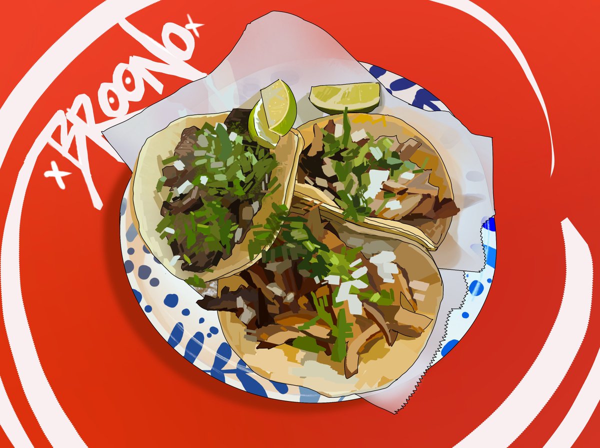 uno de bistec y dos de pastor