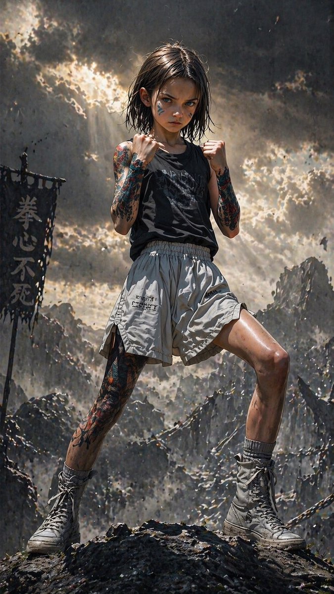 a_luna_void's tweet image. She didn’t come here to survive.
She came to win.

生き残るためじゃない
勝つためにここにいる

#fighter #cinematic #aiart #a_luna_void #postapocalyptic #stronggirl #AIイラスト