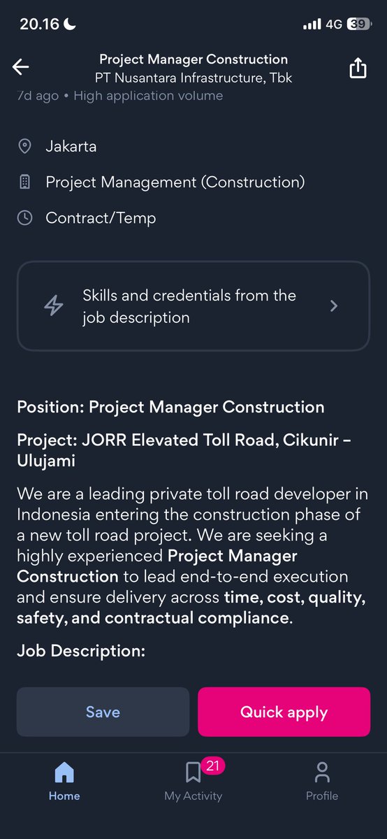 RioDandy1's tweet photo. @adriansyahyasin udah dibuka nih loker buat Project Manager toll layang https://t.co/EU2sV2tf4N