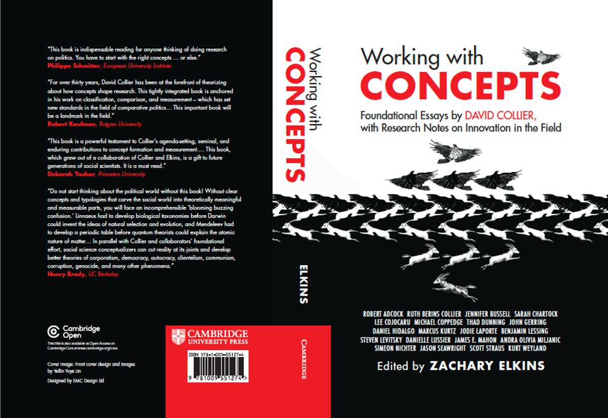 GerardoMunck's tweet photo. David Collier on Concepts

Collier has done much to draw attention to the importance of concepts in the social science. And this new @CUP_PoliSci book edited by @ZedTex collects Collier’s key texts on concepts &amp; commentaries on Collier’s ideas

Open Access https://t.co/HheheyEbbG https://t.co/hu7saF5TJO