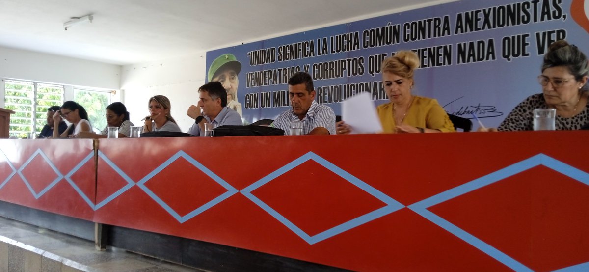 Con la presencia del Primer Secretario del CP-PCC Mario Felipe Sabine Lorenzo se chequearon la marcha del cumplimiento de los compromisos contraídos por el municipio de Jagüey Grande con las principales autoridades, directores, y Presidente de CCS. #MatancerosEnVictoria