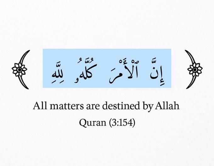 Bala3Usman's tweet photo. “All Matters are Destined by Allah”.

—-Qur’an (3:154) https://t.co/rU4AwBRQfd
