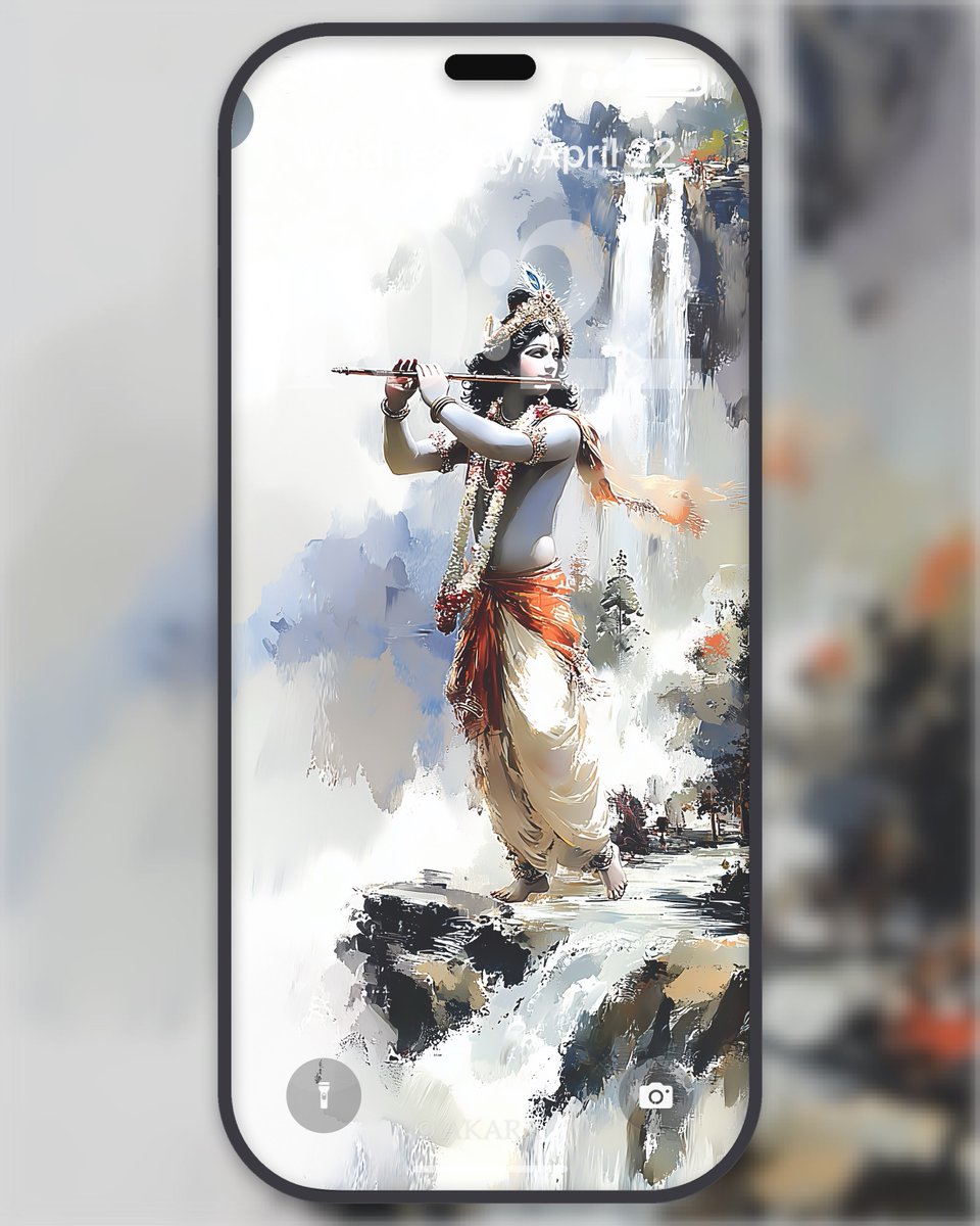 Akara__1's tweet image. 🟡 Tap, Hold and Load in 4K

Divine melodies flow through cosmic realms 🎵 Each note awakens the sleeping soul, calling us home to eternal love✨

venum kavandam karakanjayordhrtam

The flute held in lotus hands creates the music of creation itself.

#Krishna #SacredArt #Devotion