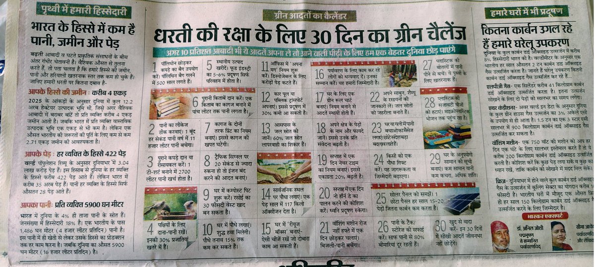 🌍 विश्व पृथ्वी दिवस - 2026 🌿

हमारी पृथ्वी।
हमारा घर।
हमारी जिम्मेदारी।

आइए हम सब कदम बढ़ाएँ, एक बेहतर कल के लिए।

पृथ्वी बचाओ, जीवन बचाओ।

🌱 पेड़ लगाएँ
💧 पानी बचाएँ 
#WorldEarthDay 
#WorldEarthDay2026