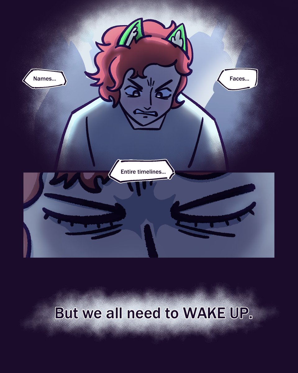 NixWolvercraft's tweet photo. It's time to wake up...

Dreams and nightmares.. so similar yet so different. Which one is this?

Amazing comic made by @Epiaaru!!! Thank you so much for this!!! https://t.co/Gy4Rtk7nLK