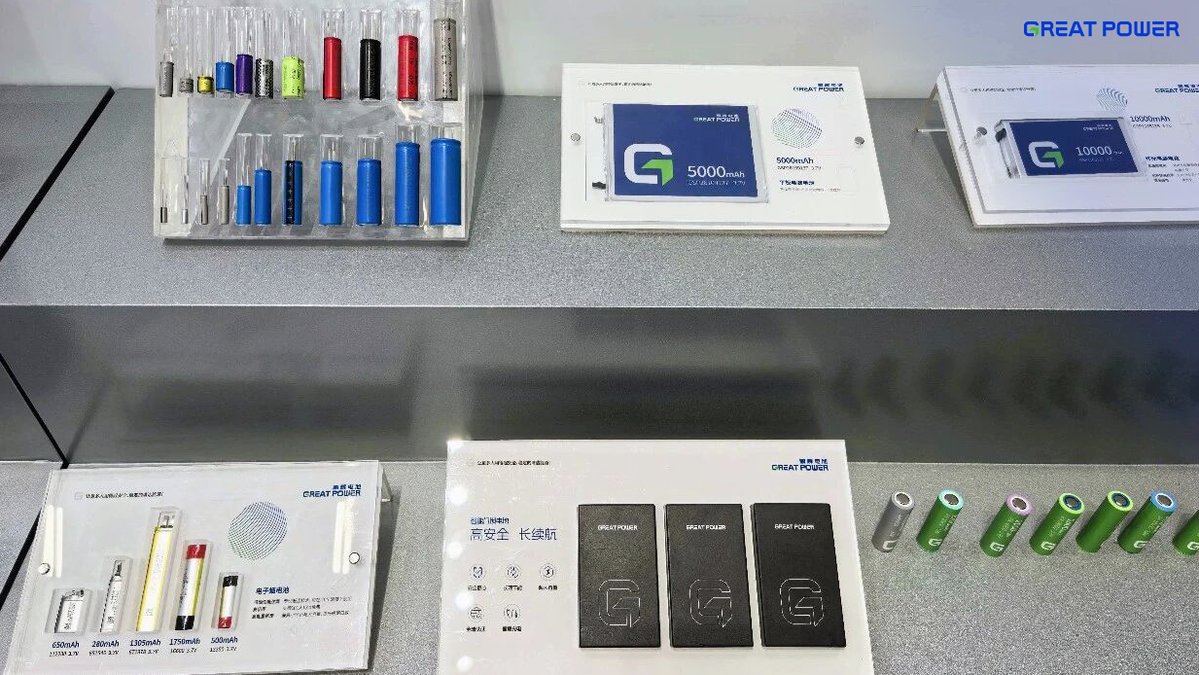 Greatpower2001's tweet image. Great Power: Next-Gen Tech Batteries 🚀
Drones, robotics &amp;amp; AR powered by advanced cells—fast charge, high energy, safer design. Showcased at Canton Fair.
#Batteries #DroneTech #Robotics #AR #CleanEnergy #Innovation