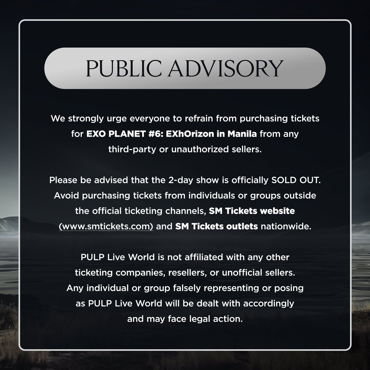 PULP Live World tweet media