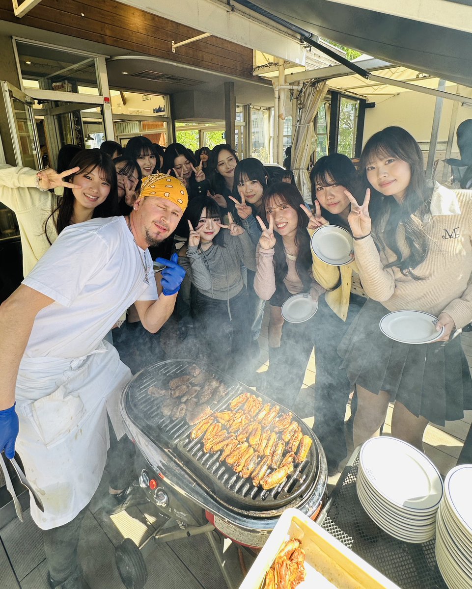 クラス親睦会 BBQ①🍖 中之島公園にある 雰囲気のとても良い素敵なお店